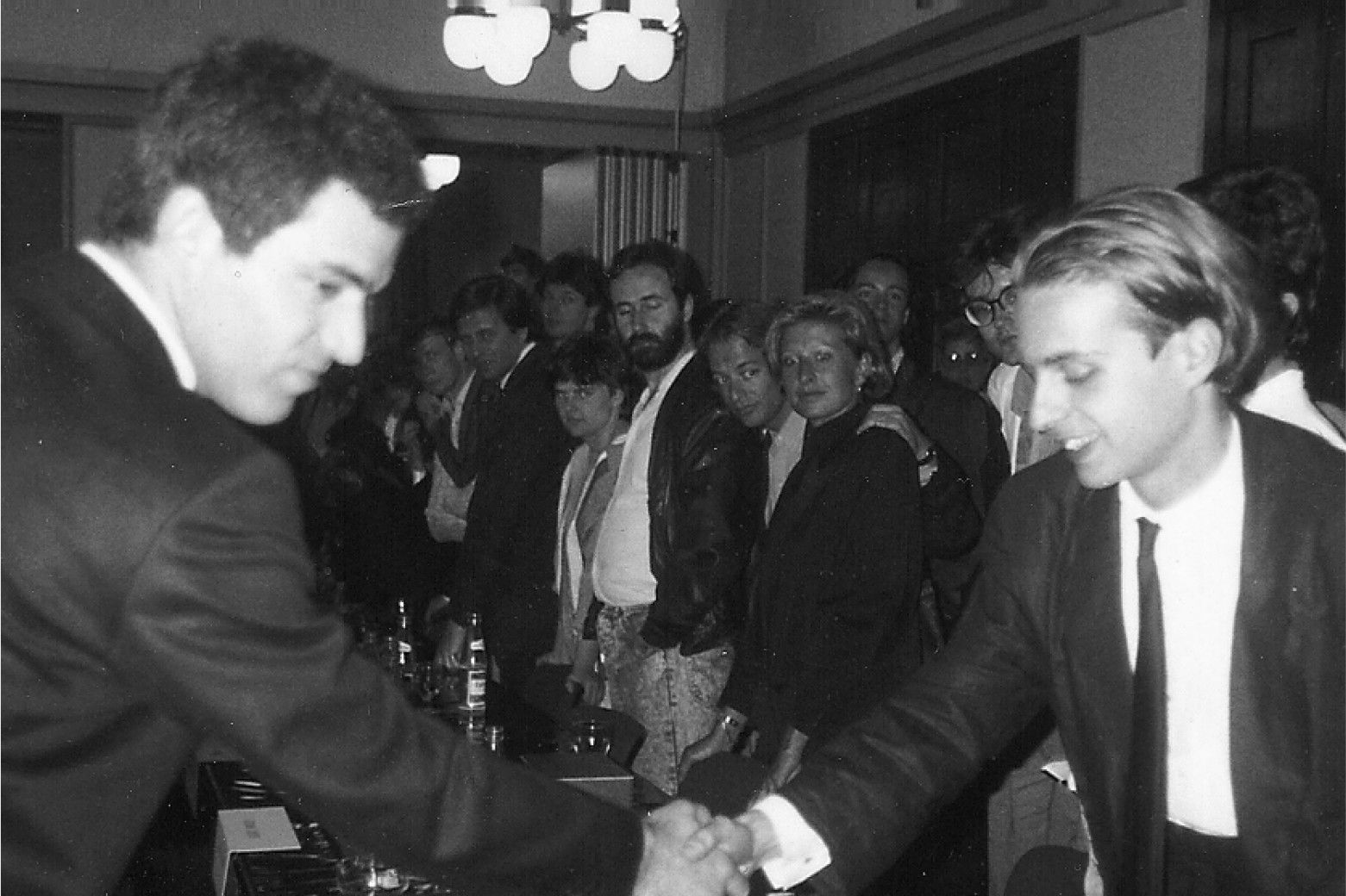Schachweltmeister Garri Kasparow vs Frank Bodin